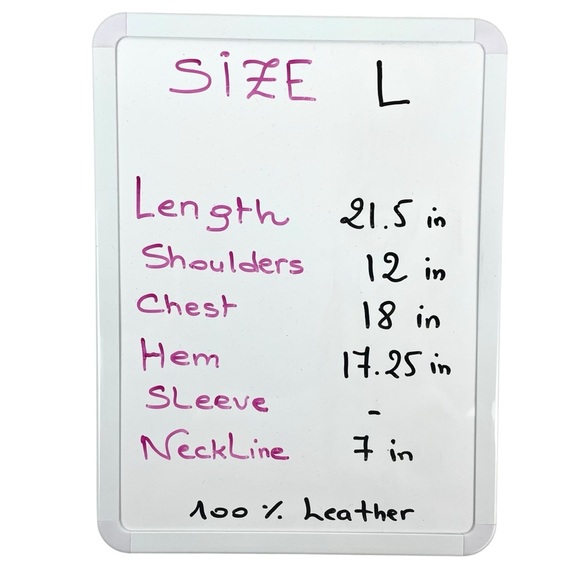 Vtg Le Cuir Niko Leather Biker Vest Black Size L, Eagle Embrossed Braided Detail - Picture 14 of 14